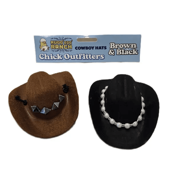 Chick Outfitters Brown & Black Cowboy Hats