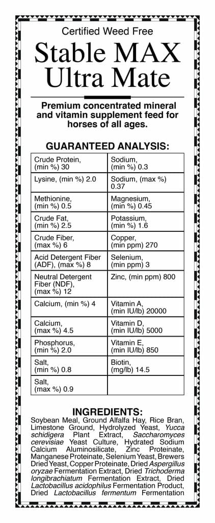 Elk Grove Milling Stable Max Ultra Mate Ration Balancer, 50-lb
