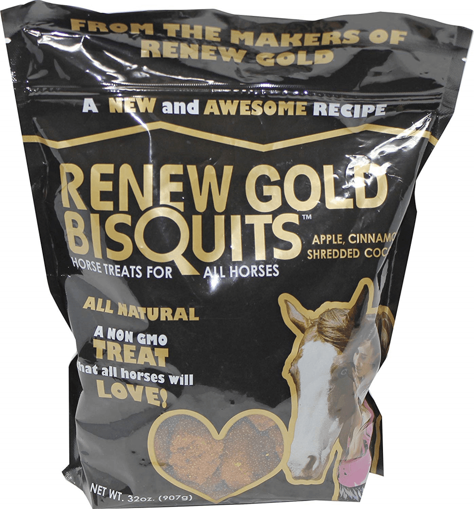 Manna Pro Renew Gold BisQuits Horse Treats, 32-oz